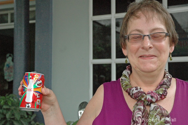 Joan with coke