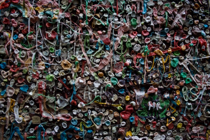 Gum Wall at Pikes Place in Seattle