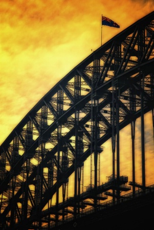 Harbor Bridge at Sunset