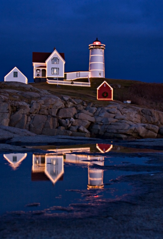 Christmas at Nubble Lighthouse