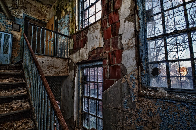 windows and stairs