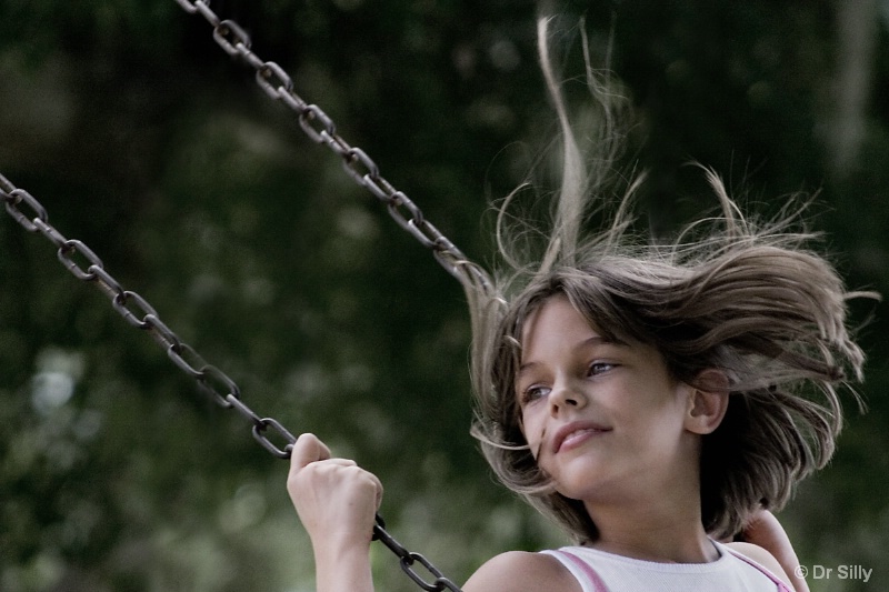 Girl On A Swing