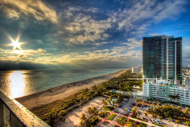 Balcony view in Miami