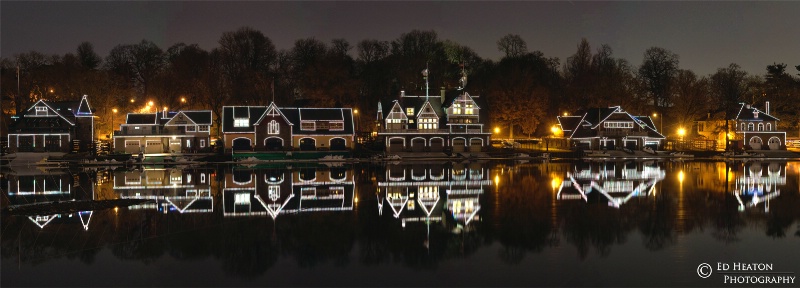 Boathouse Row - (6 image vertical panoramic)