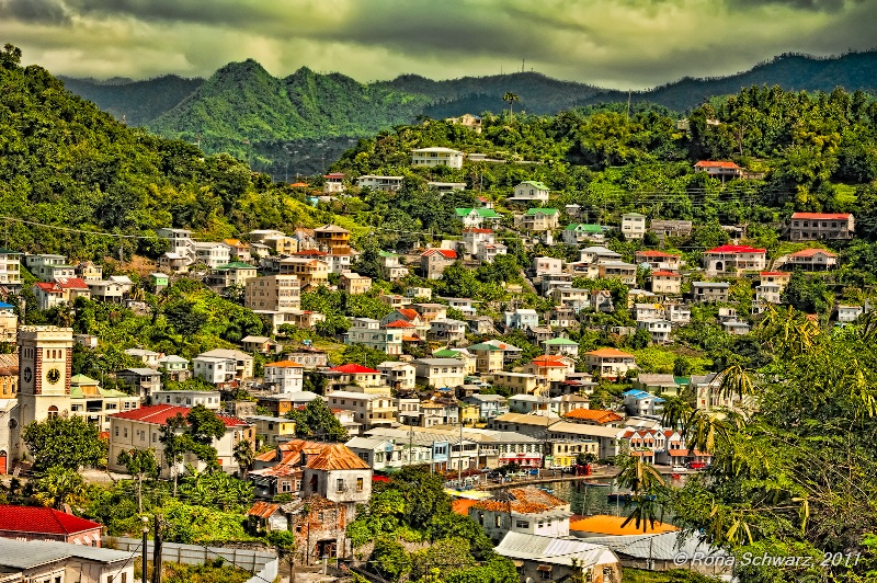 Overlooking St George's, Grenada