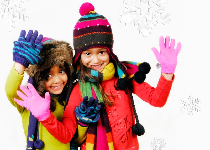 Cheerful Winter Girls