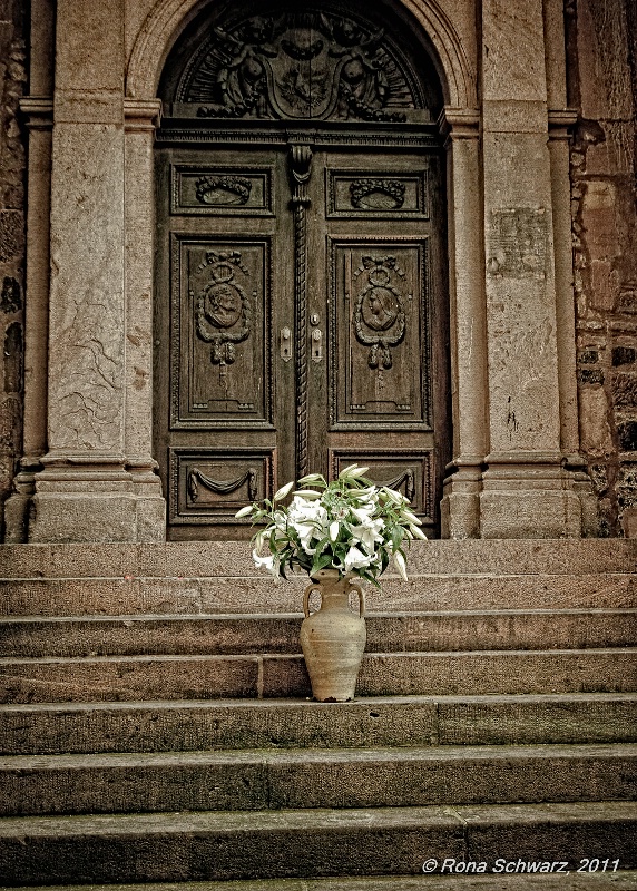 Flowers at the Door: Heidelberg, Germany