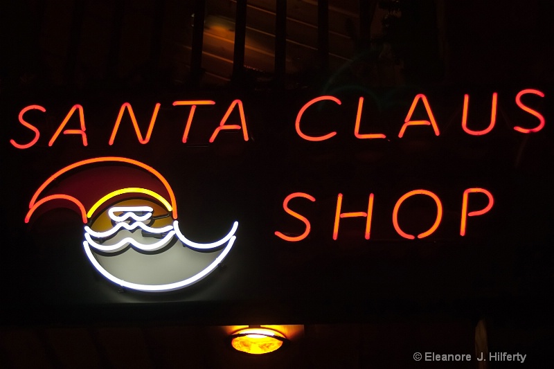 Santa Claus Shop Sign - ID: 11361145 © Eleanore J. Hilferty