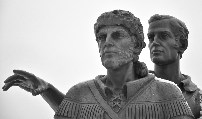 Pointing the Way - At the Pioneer Family Memorial - ID: 11402808 © John D. Roach