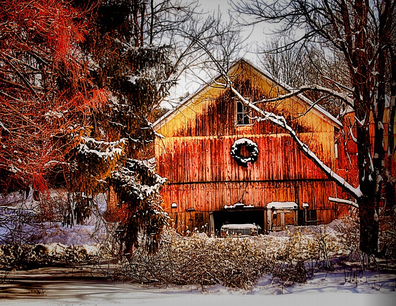 Country Christmas Barn 