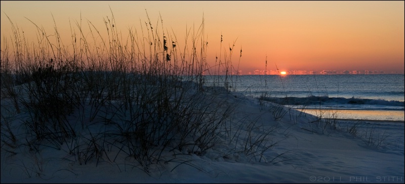 Beach Snow Sunrise