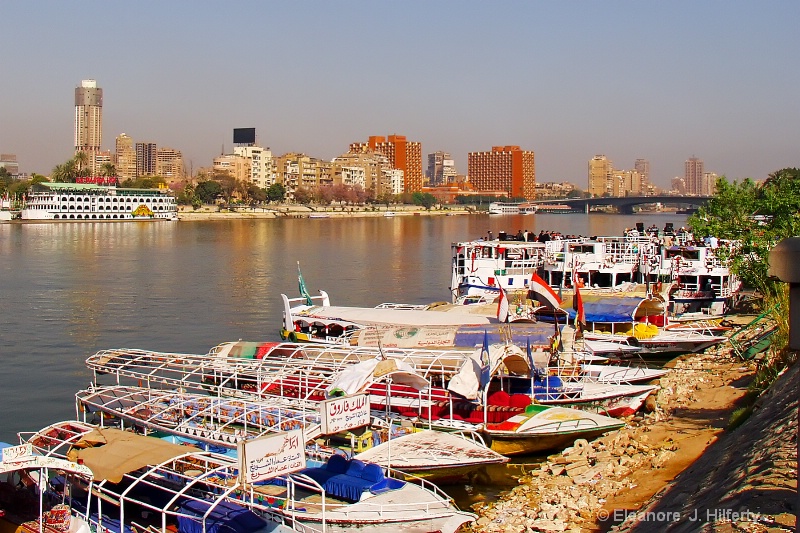 Boats along the Nile River - ID: 11425649 © Eleanore J. Hilferty