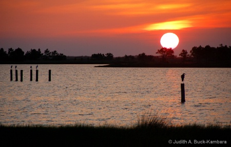 lagoon sunset