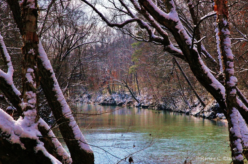 Butthatchee River in Southern Snow