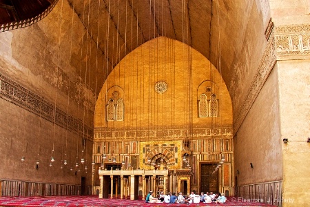 Inside the Mosque of Sultan Hassan