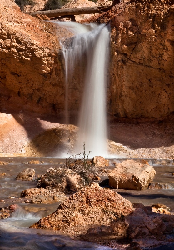 Waterfall on Mossy Cave Hike - ID: 11446262 © Patricia A. Casey