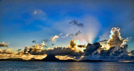 Morning Comes to Bora Bora