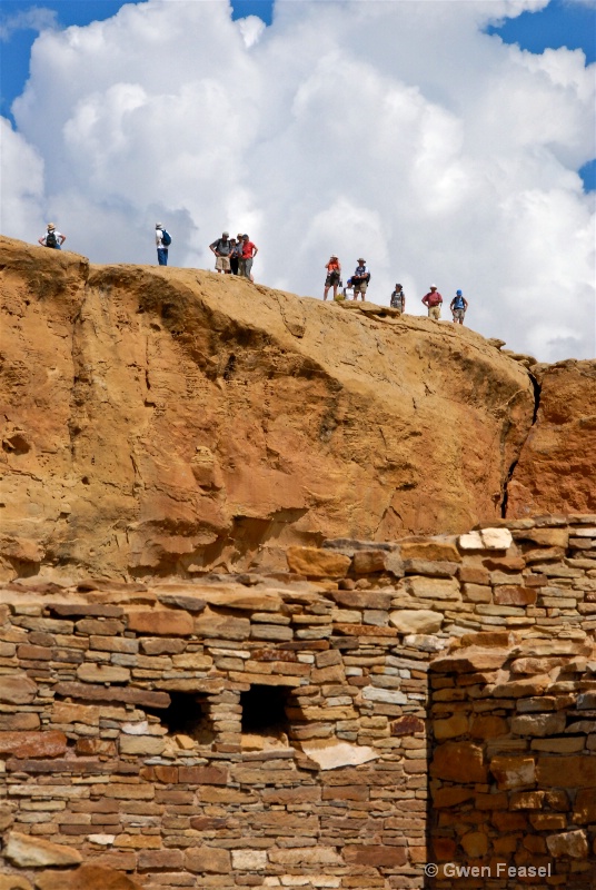 Hikers on the Mesa 