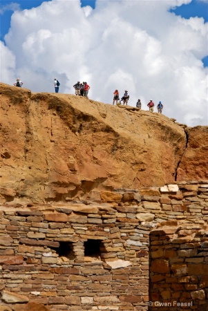 Hikers on the Mesa 