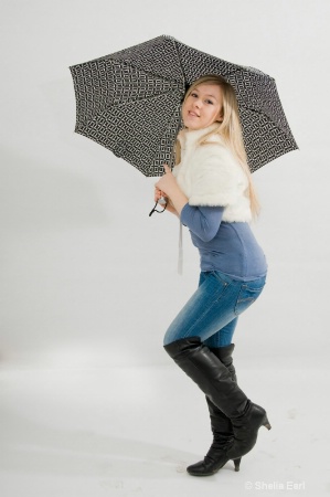 Sara Skipping in the Rain