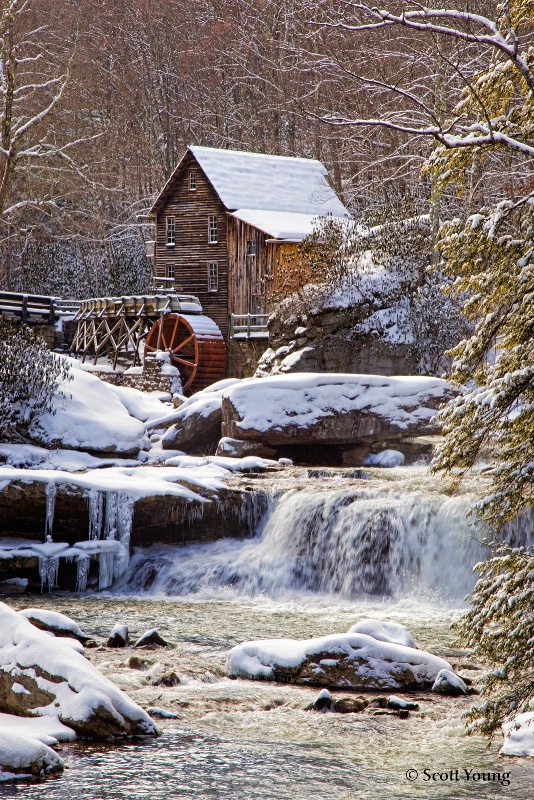 Glade Creek Mill With Falls; Danese, W. Va.