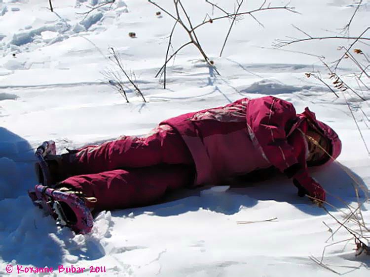 Enjoying Snow Shoeing