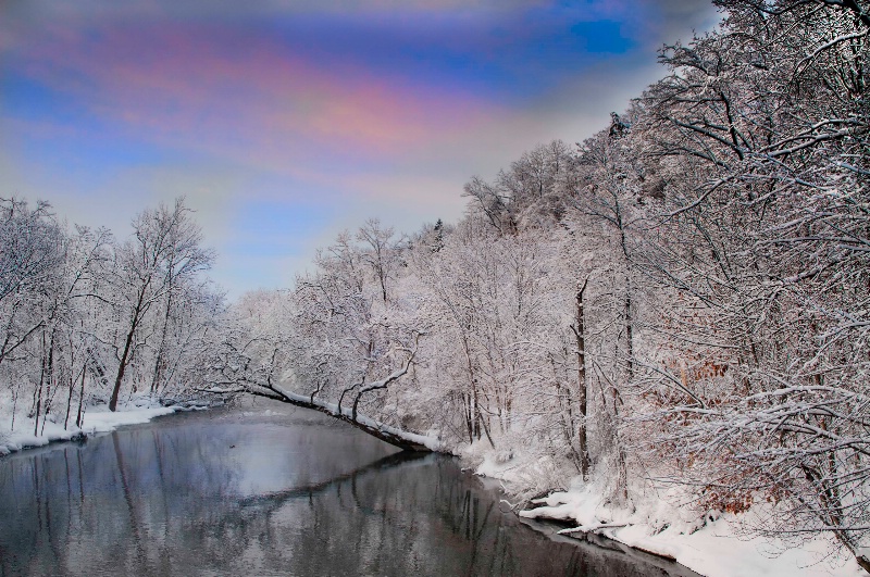 Winter Morning Over the Mohawk River