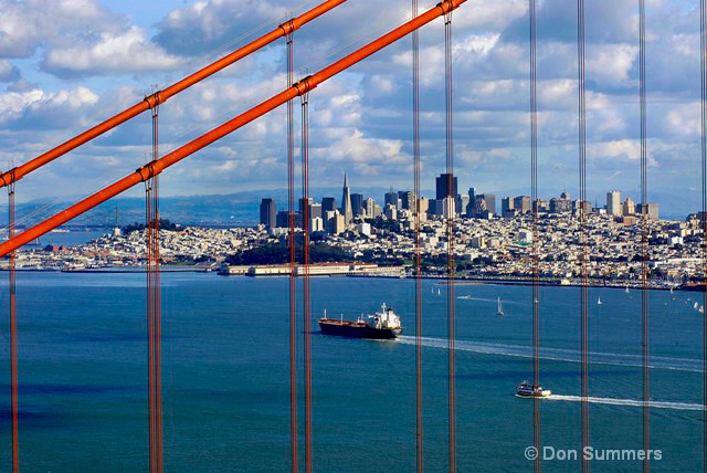 Cargo Ship in The Bay - ID: 11491610 © Donald J. Comfort