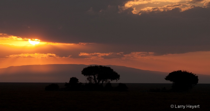 Tanzania- Serengeti sunrise - ID: 11499972 © Larry Heyert