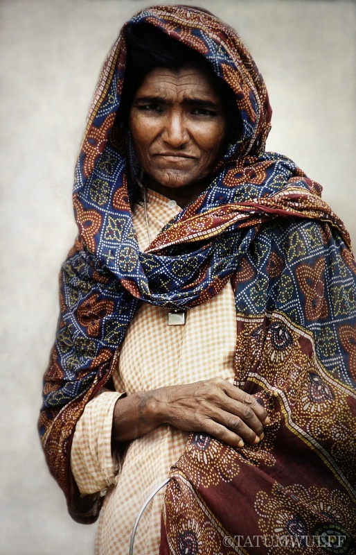 Portrait of a Woman in Dharamshala ~ India 