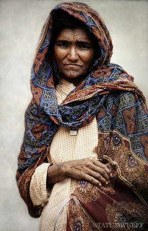 Portrait of a Woman in Dharamshala ~ India 