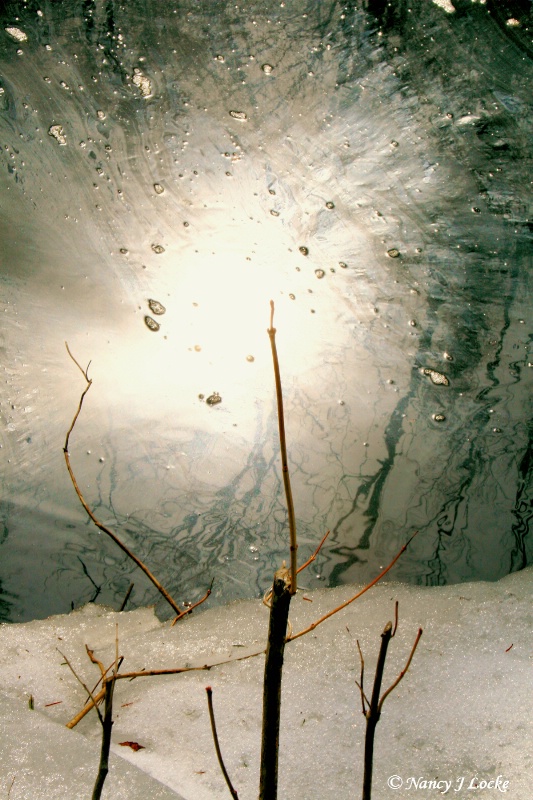 Sunshine on Frozen Creek