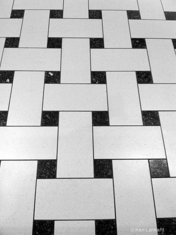 Tiled floor at Brisbane, Australia Airport