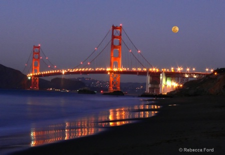 Golden Gate with Moon2