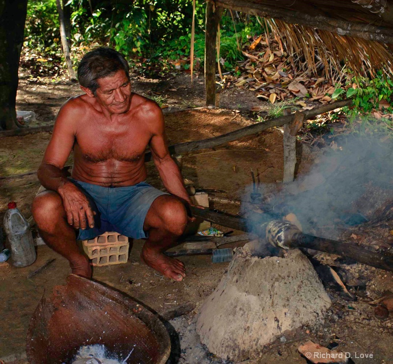 Life on the Amazon River - making rubber in Brazil