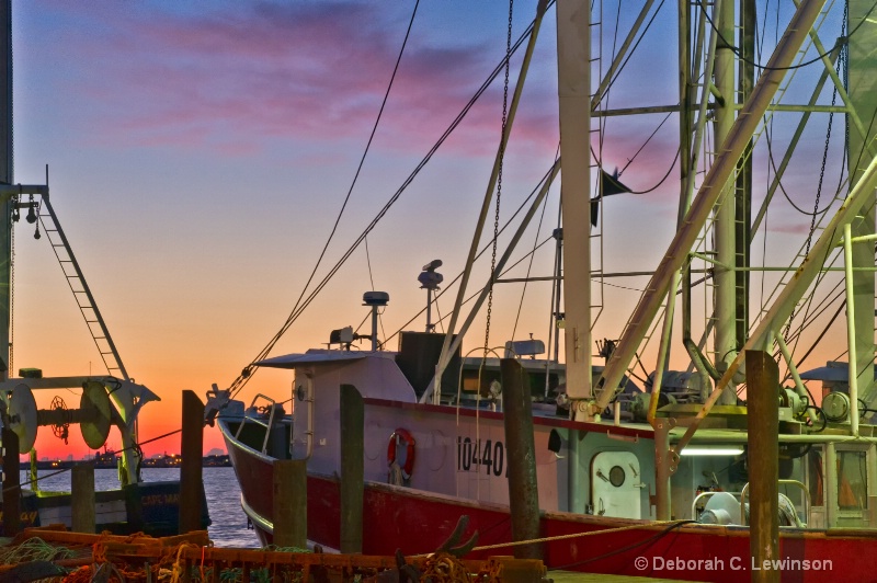 Boat Yard at Dawn - ID: 11572616 © Deborah C. Lewinson