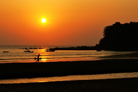 Sun Set View of Chaung Thar Beach