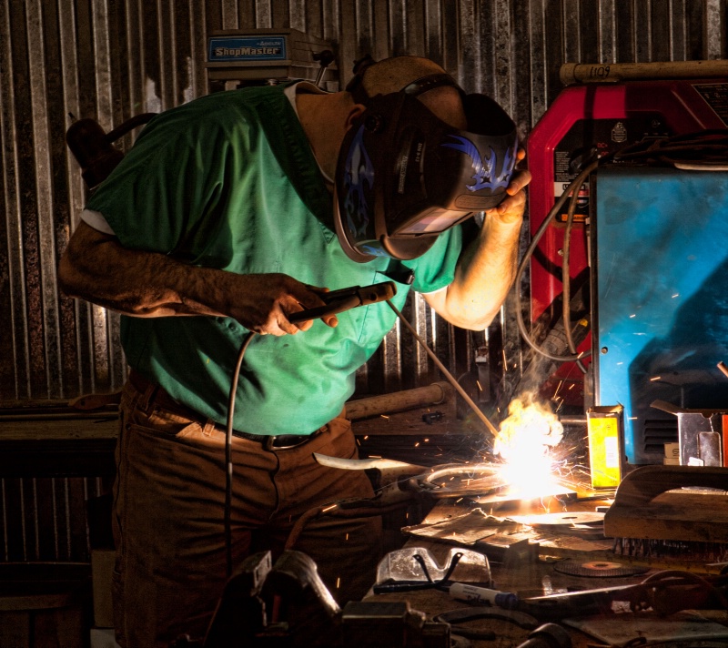 Welding a Therapeutic Horse Shoe