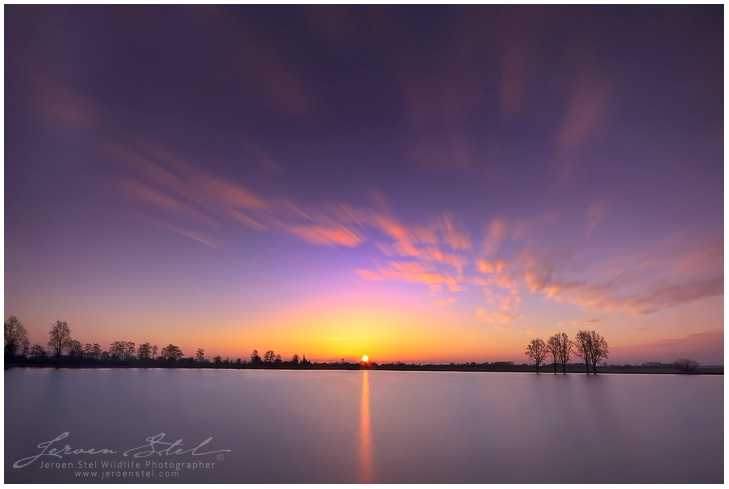 Sunrise over the lake