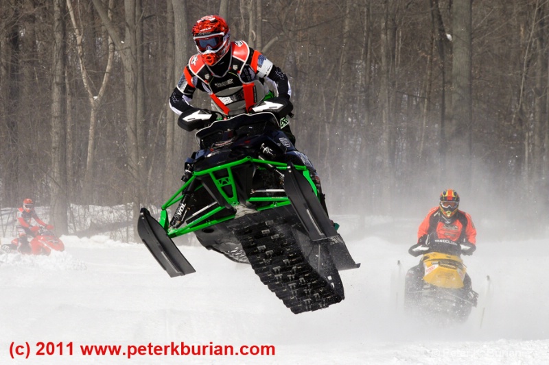 Snowmobile race