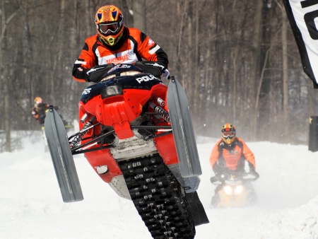 Snowmobile race