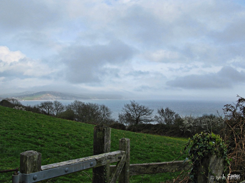 View From Gate Overlooking Lyme Bay