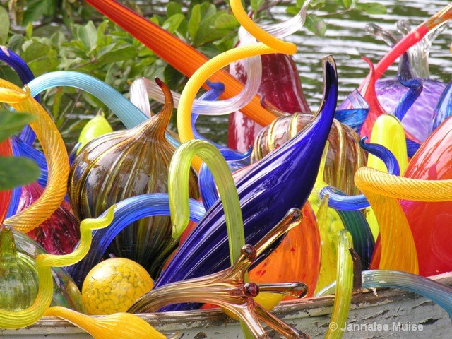 Chihuly at Fairchild Miami closeup boat - ID: 11589261 © Jannalee Muise