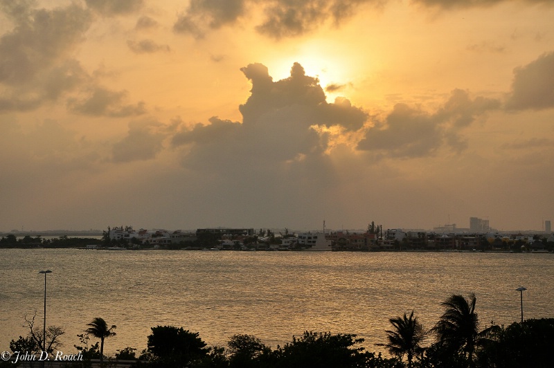 Cancun Sunset - ID: 11602654 © John D. Roach