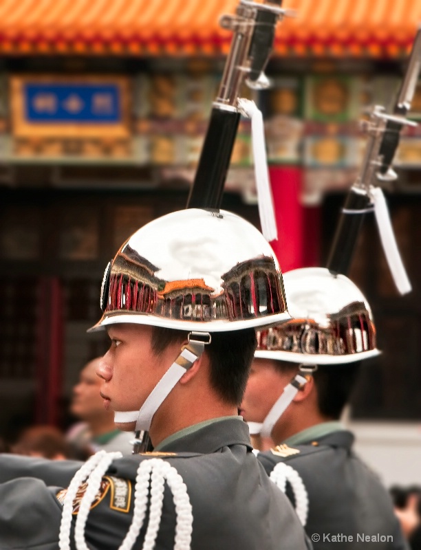 Guarding the Martyrs' Shrine - Taipei