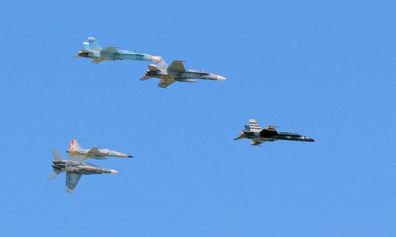 F-18 Hornets Fly-by