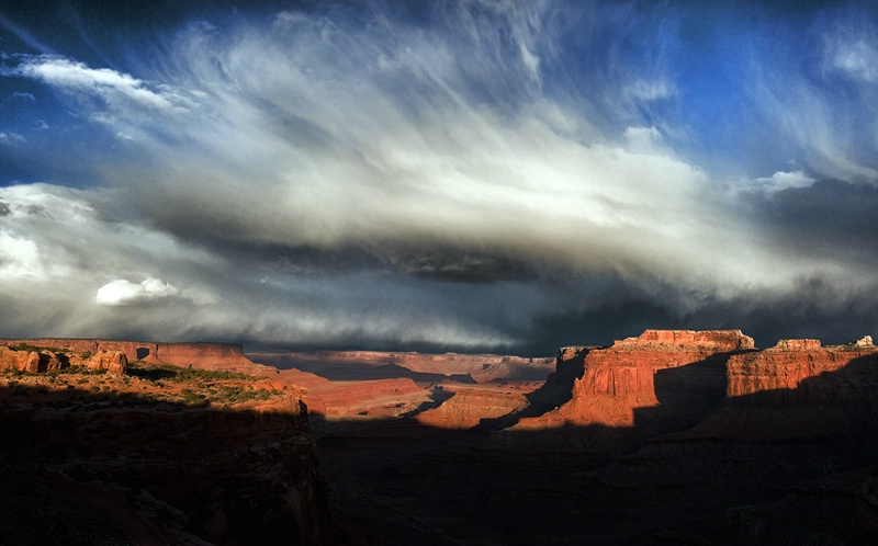 Clouds over Canyons (Panorama)