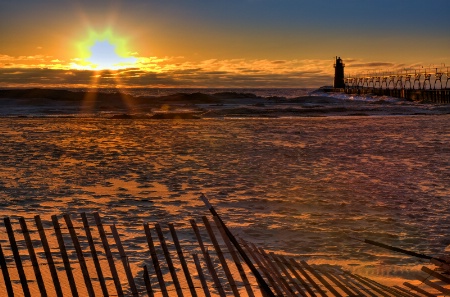 February Night at South Haven 3