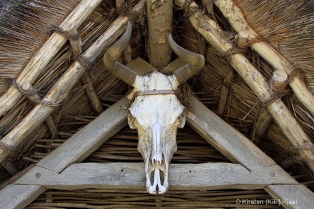 Door Ornament On An Iron Age House