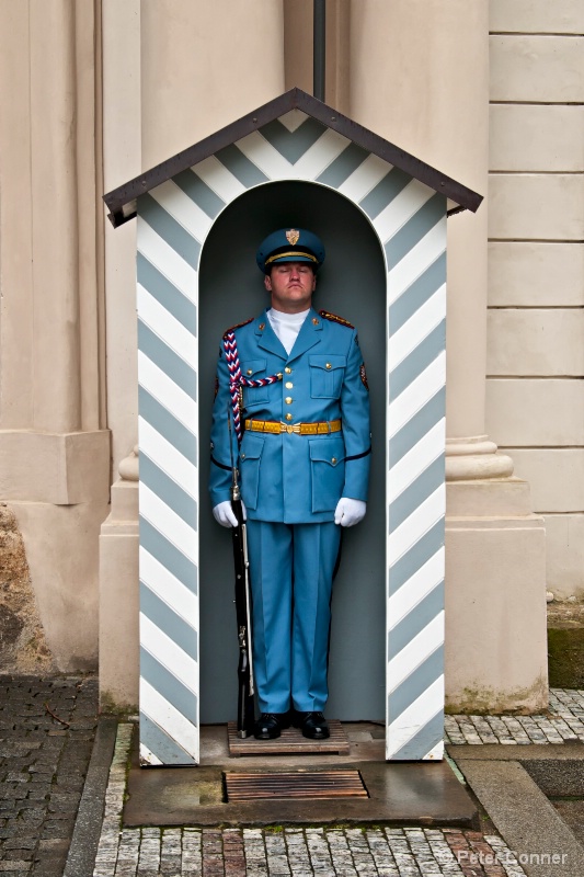 Guard on Duty at Prague Castle, Czech Republic